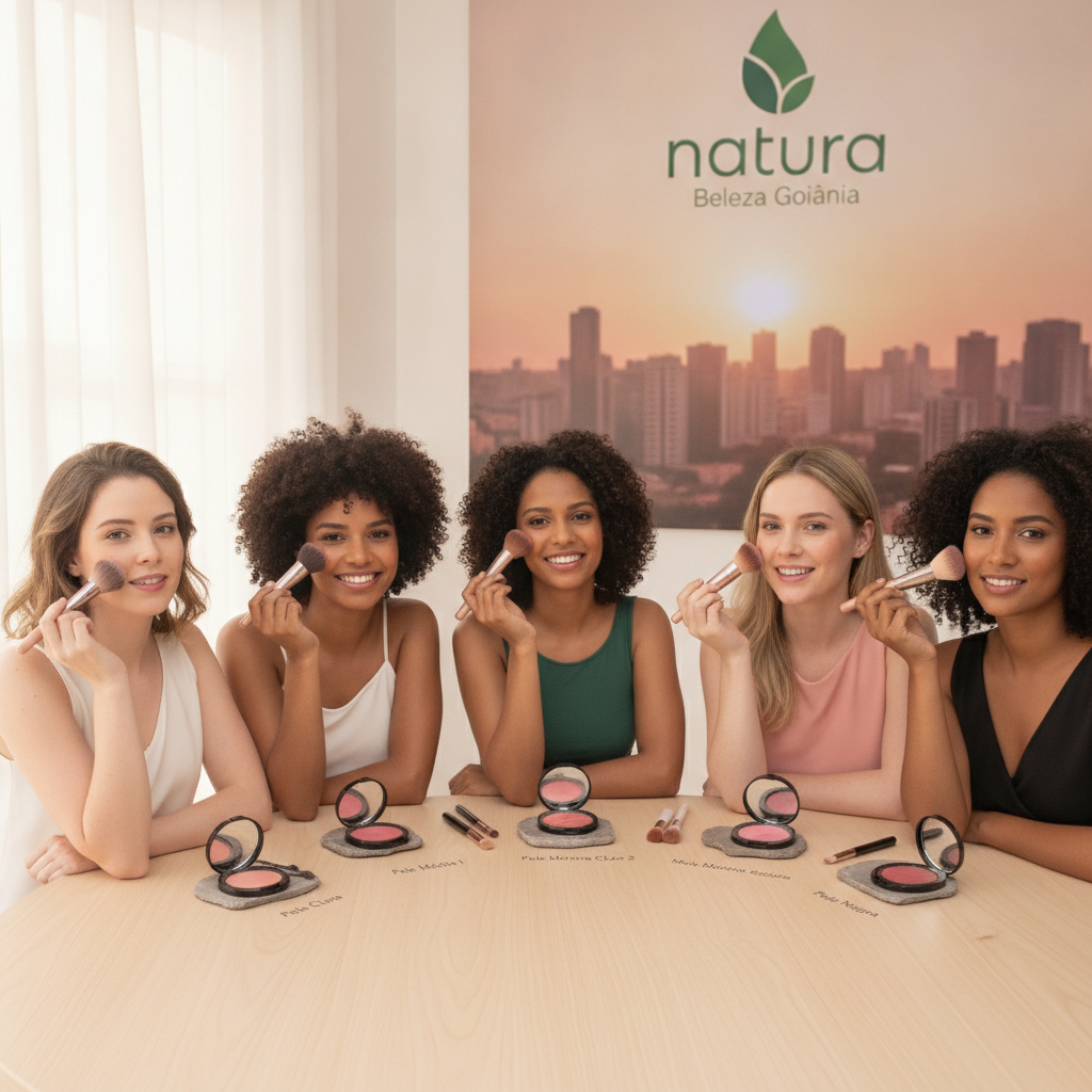 Como Escolher Blush Natura para Cada Tom de Pele em Goiânia
